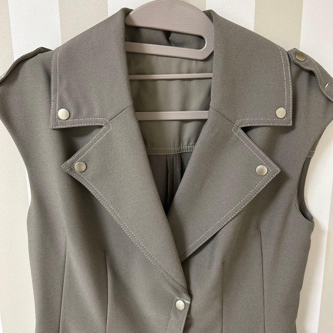 【美品】Aimeine エメイン　肩リボン付きオールインワン　サイズS