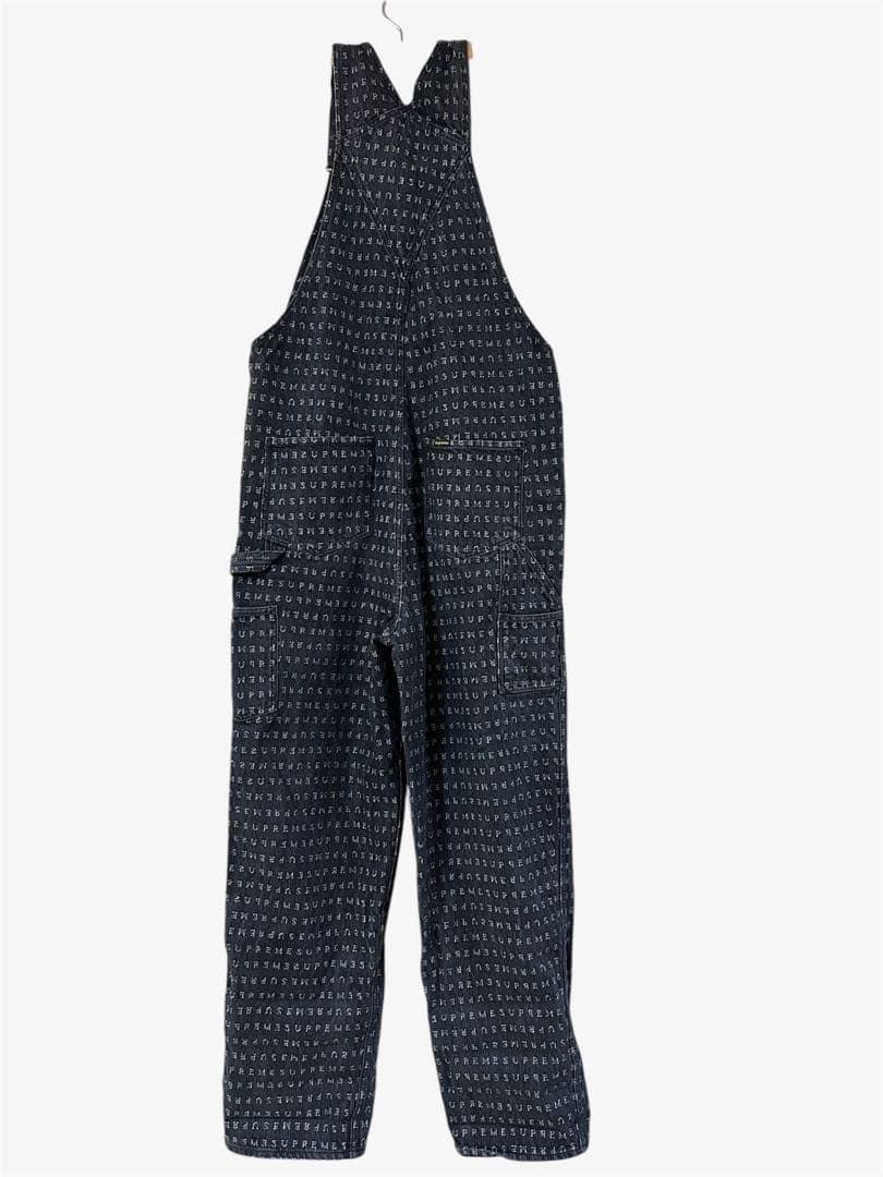 希少！Supreme Jacquard Logos Denim Overalls