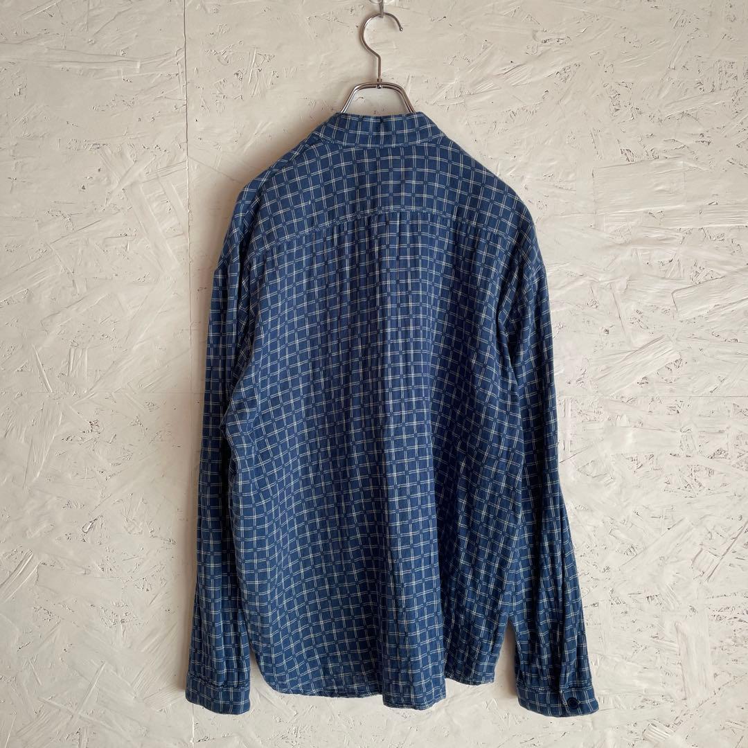 【GAIJIN MADE】法被 ハッピ 格子柄作務衣　ジャケット カーディガン