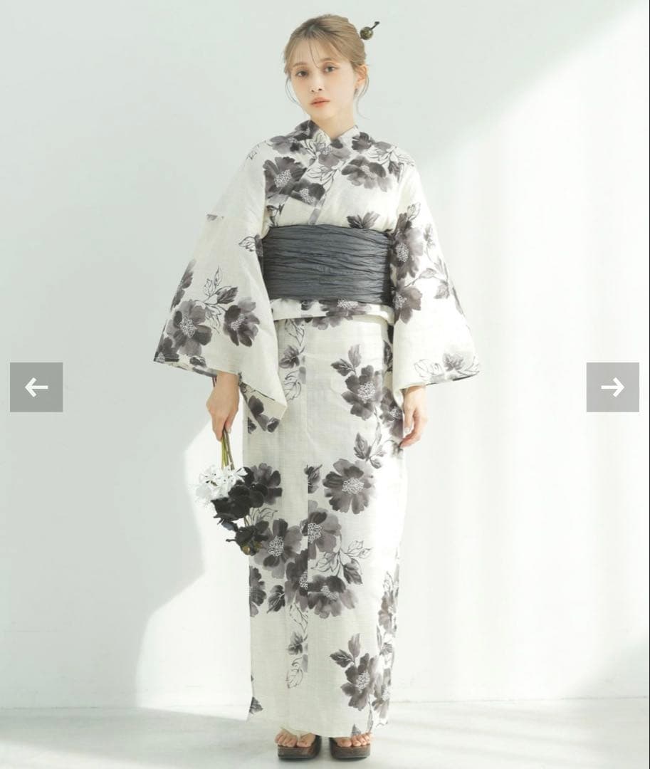 dita ディータ浴衣　帯付き【京の水墨画】