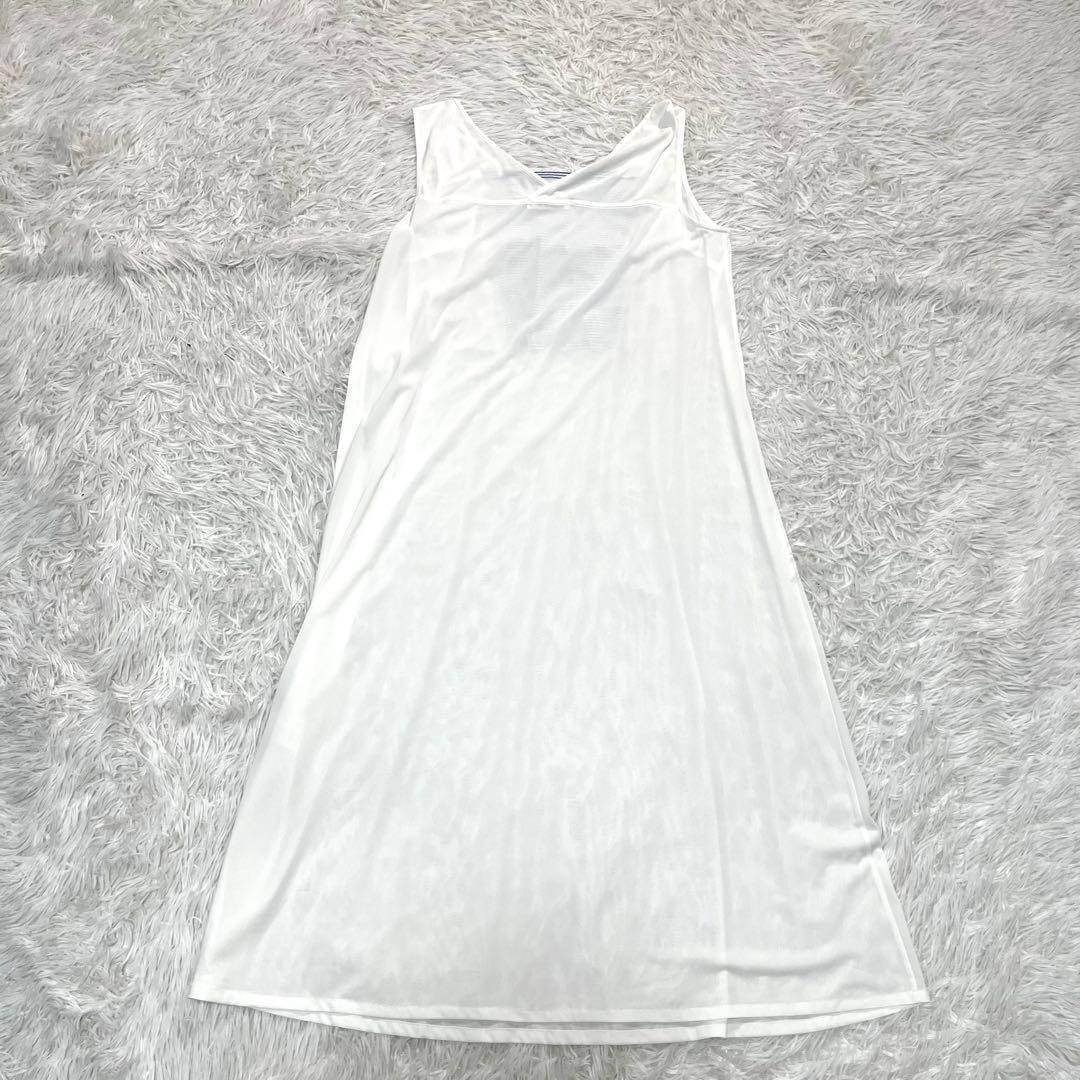 試着のみ✨完売品✨インゲボルグ 2024年 リボン 刺繍 ワンピース　ストライプ