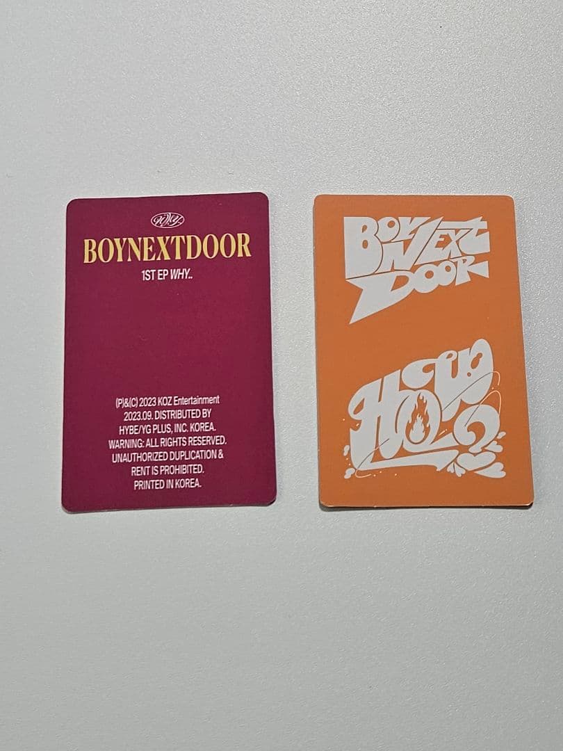 BOYNEXTDOOR WHY HOW　Target　2枚　ジェヒョン　ボネクド