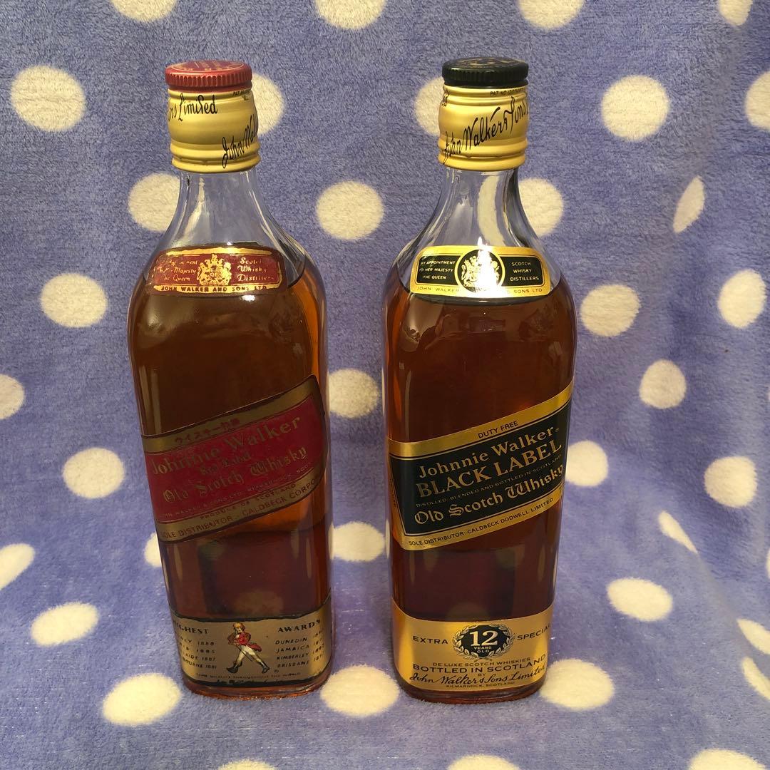 ジョニーウォーカーウィスキー2本セット