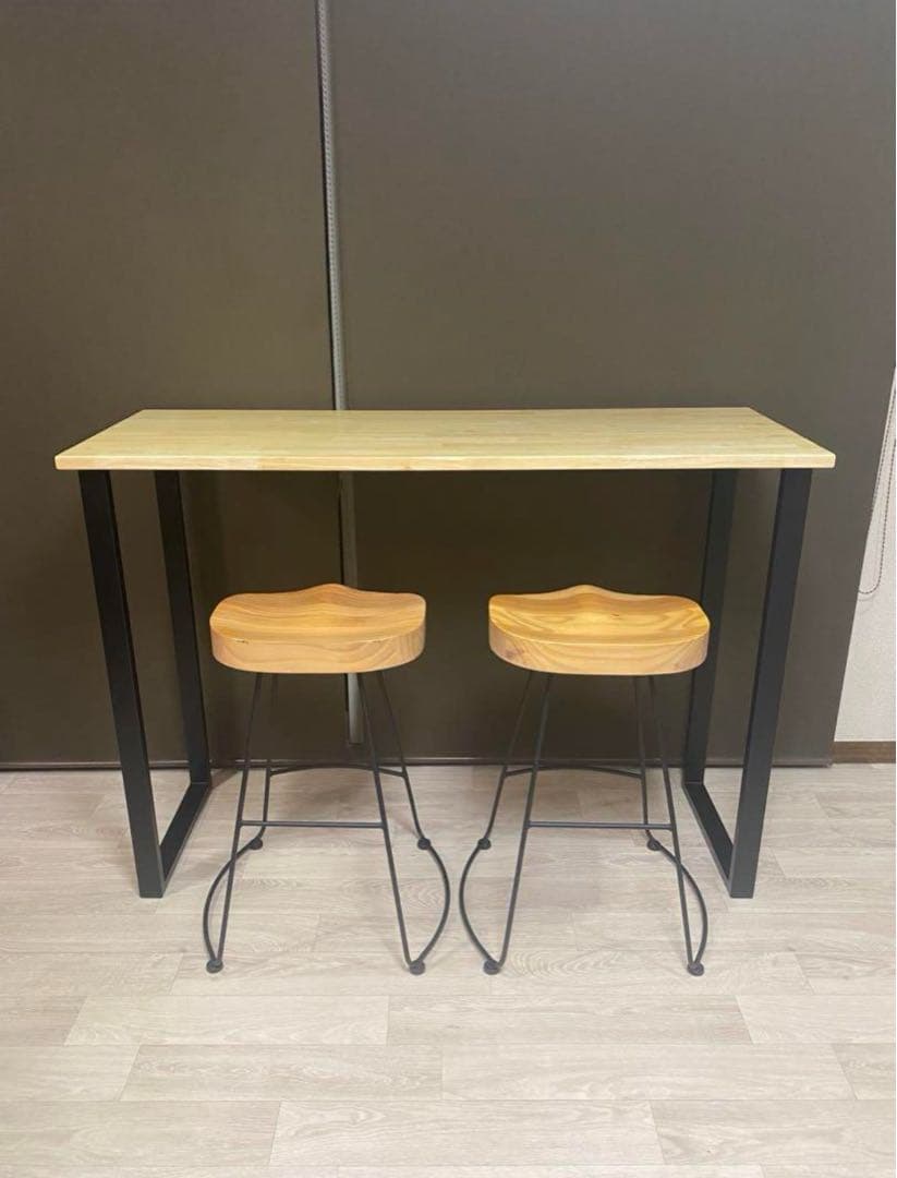 KANADEMONO チェア2脚+机のセット※引取り価格