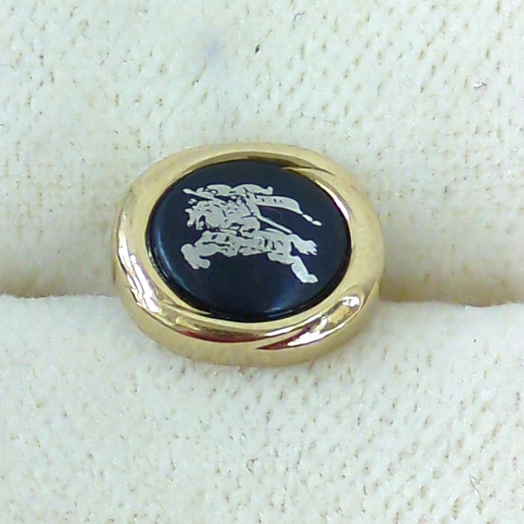 バーバリー 騎士 ネクタイピン カフリンクス ゴールド シルバー 濃いネイビー