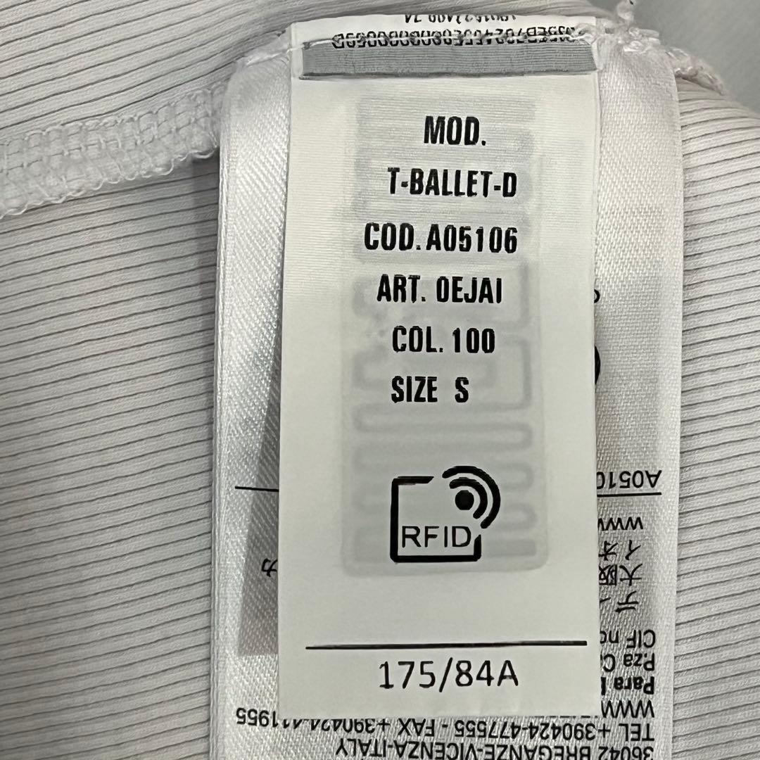 大人気 DIESEL ディーゼル（S）ホワイト 長袖 クロップドTシャツ