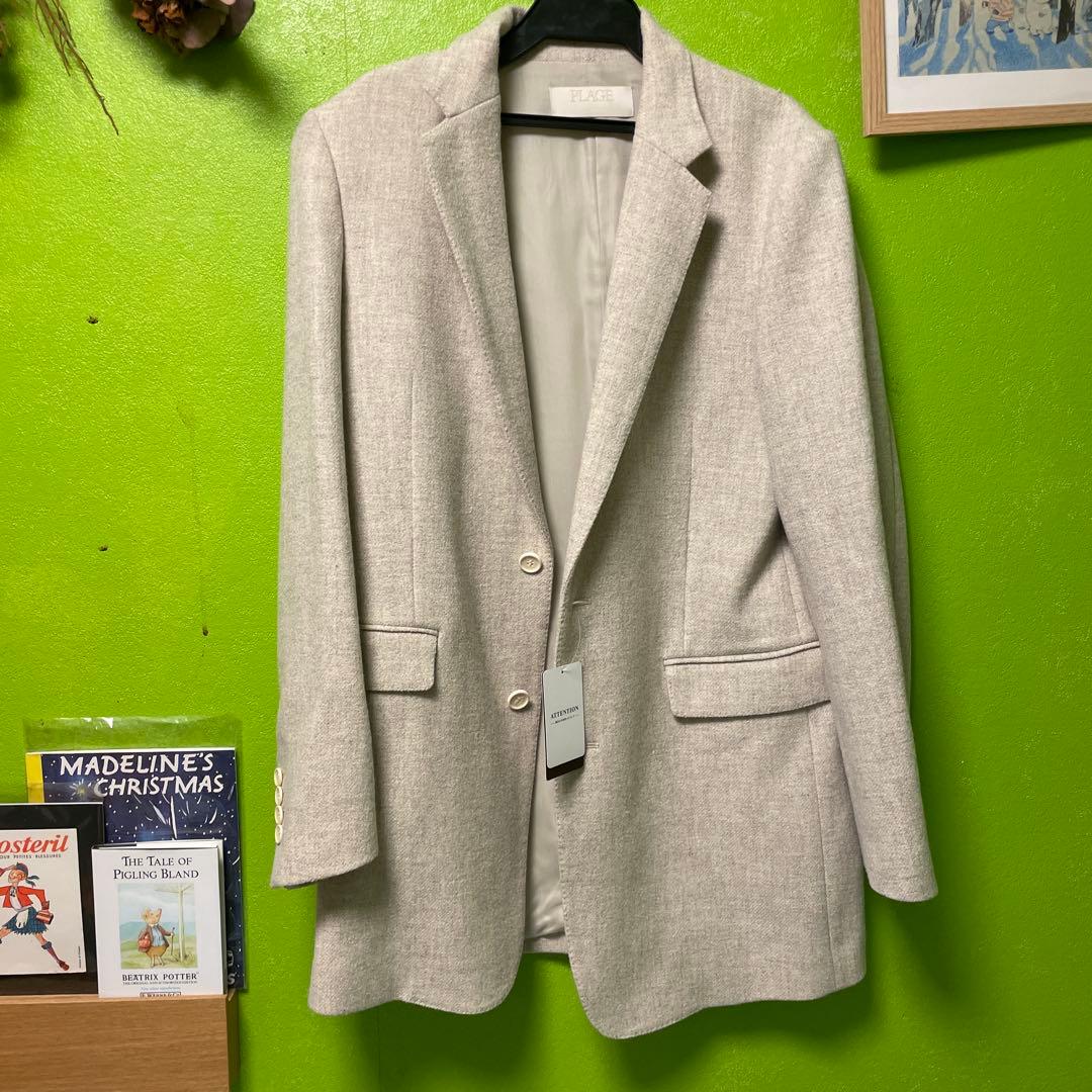 PLAGE テーラードジャケット ライトベージュ