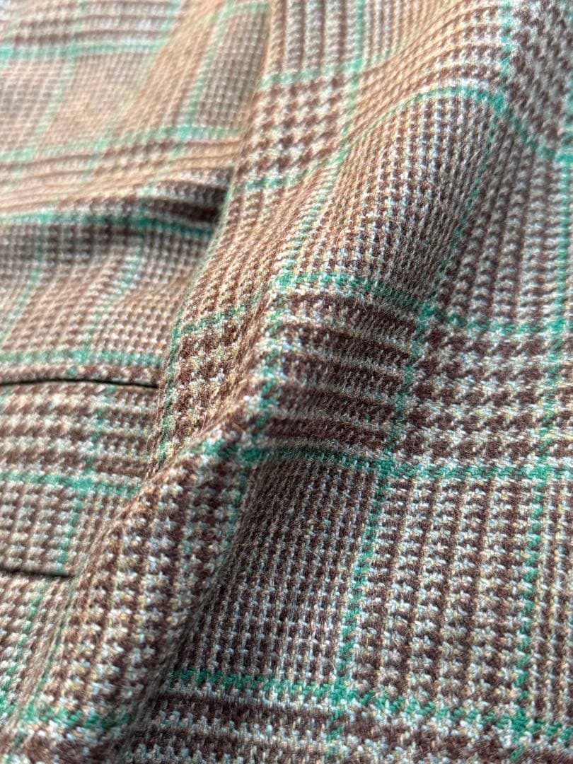 KITON キートン 100% カシミヤ テーラードジャケット チェック柄 48