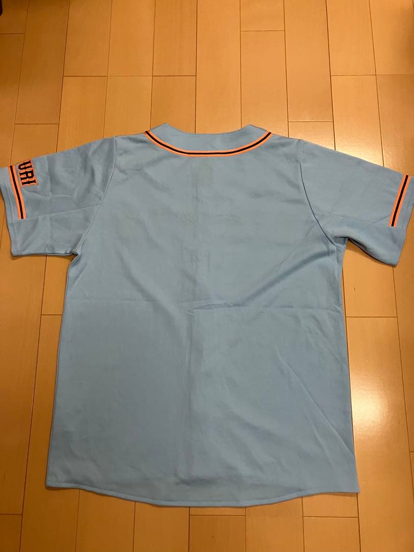 読売ジャイアンツ　読売巨人軍　ブルー　水色　ユニフォーム　背番号無し　無地　L