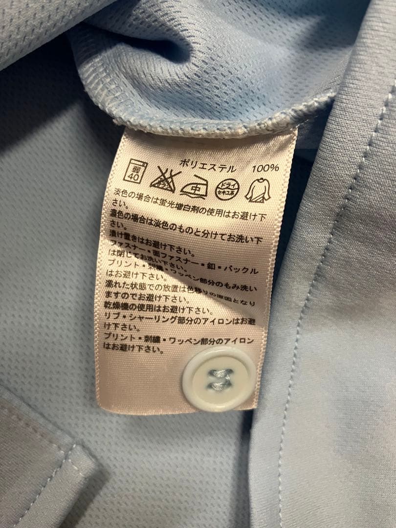 読売ジャイアンツ　読売巨人軍　ブルー　水色　ユニフォーム　背番号無し　無地　L