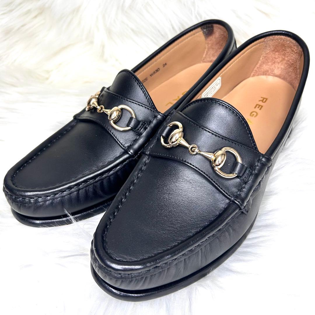 ✨美品✨【リーガル】ビットローファー 本革 黒 W83D 金具 24