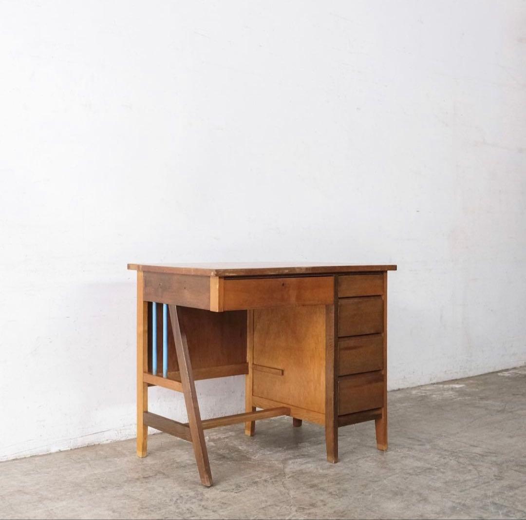 アンティーク片袖デスク　（送料込み）