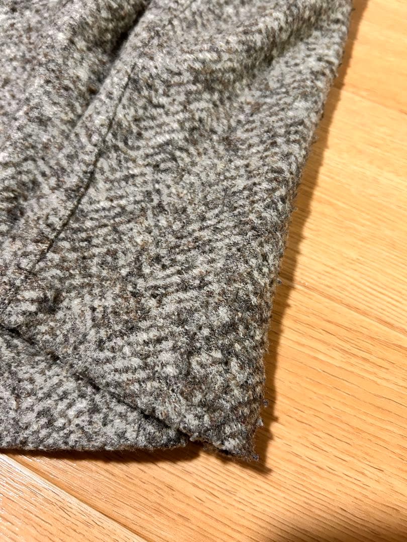 未使用　トネッロ　Ｔジャケット　ネップツイード　ヘリンボーン　ブラウン