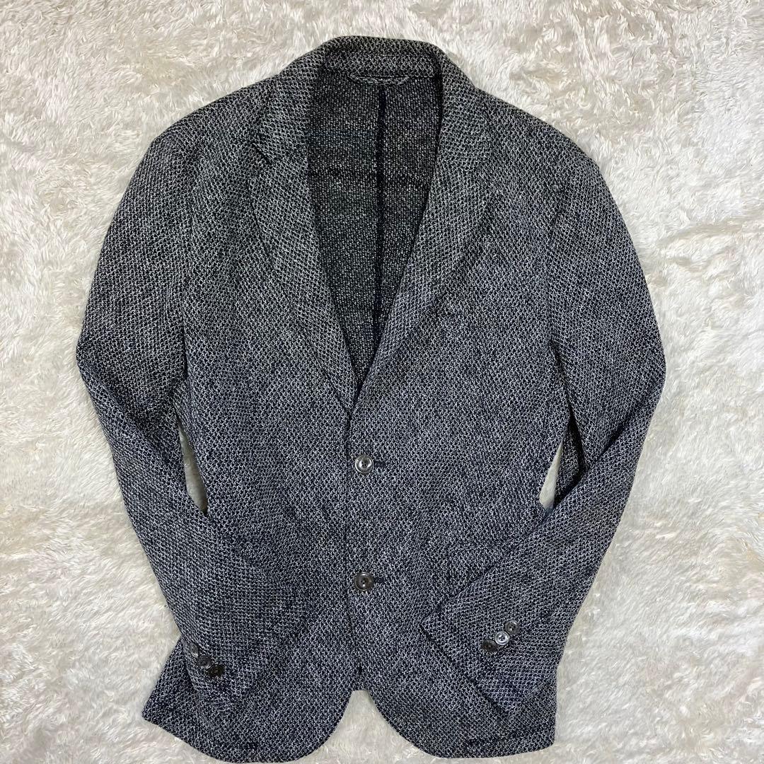 【シナモン 様EPOCA UOMO テーラードジャケット　ワッフル　ストレッチ