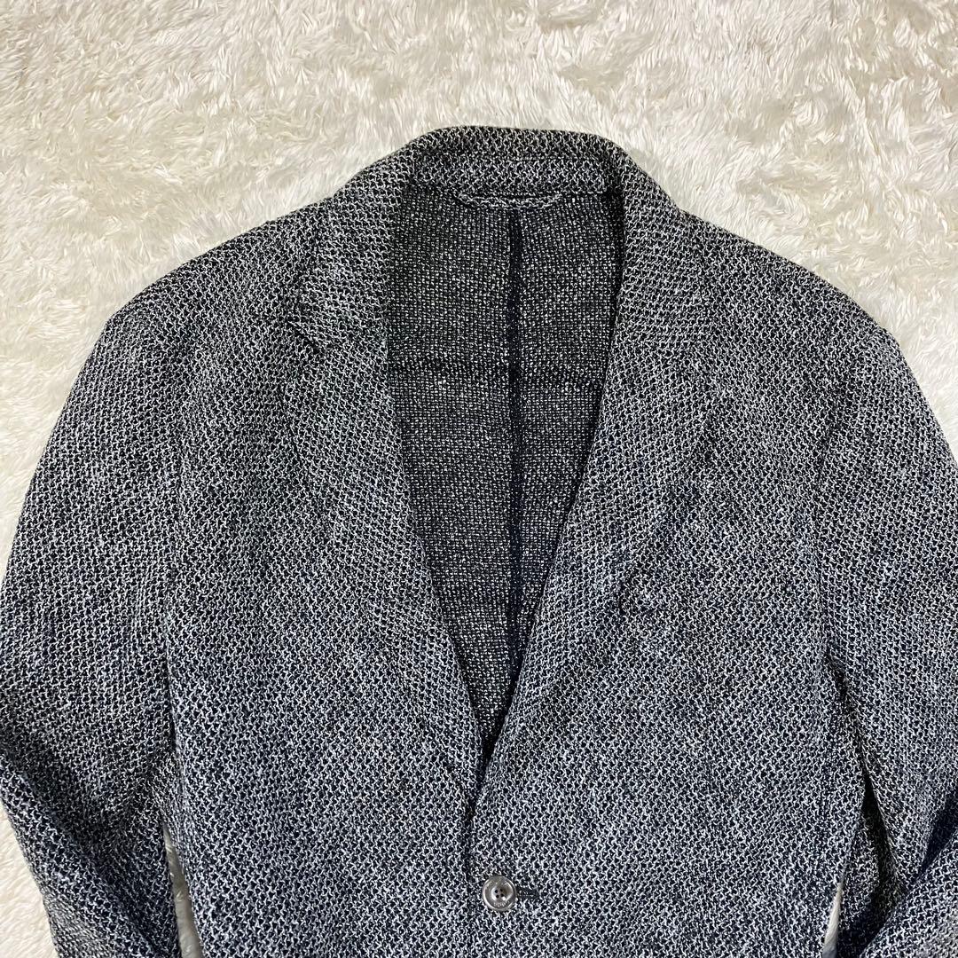 【シナモン 様EPOCA UOMO テーラードジャケット　ワッフル　ストレッチ