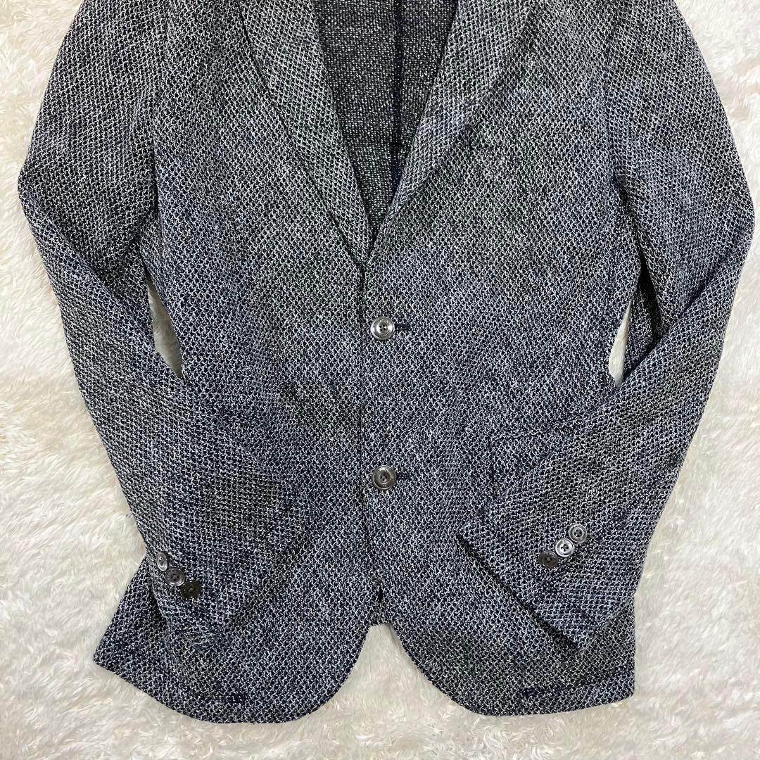 【シナモン 様EPOCA UOMO テーラードジャケット　ワッフル　ストレッチ