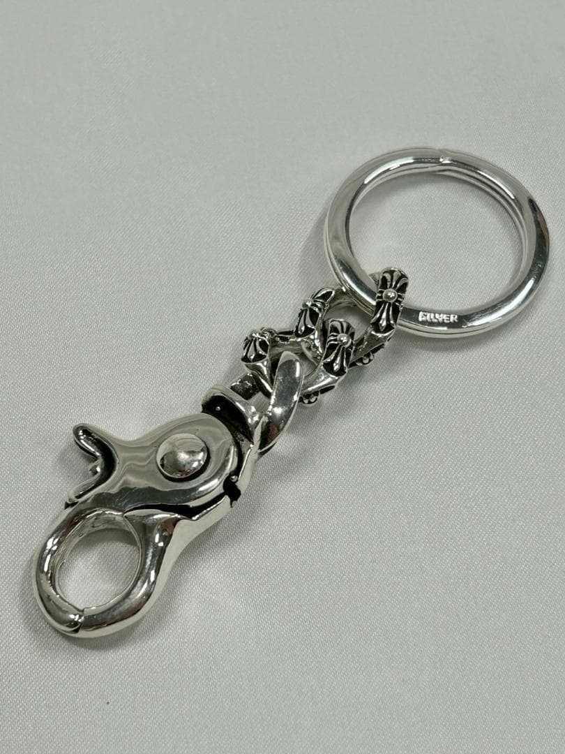人気 キーリング クロム ブレスレット アクセサリー【匿名配送】ポーチクロス付