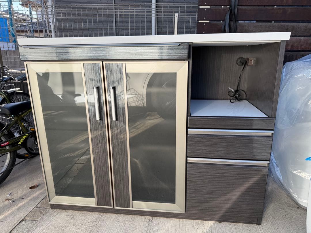 【美品】三幸ジャパン キッチンカウンター レンジボード