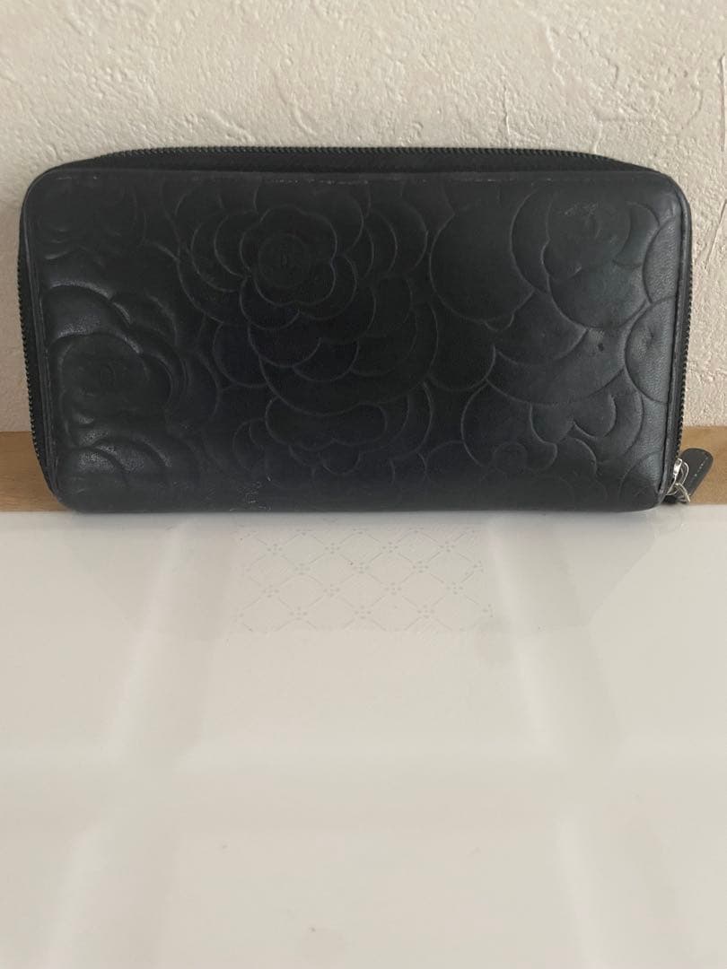 CHANEL シャネル カメリア ラウンドファスナー