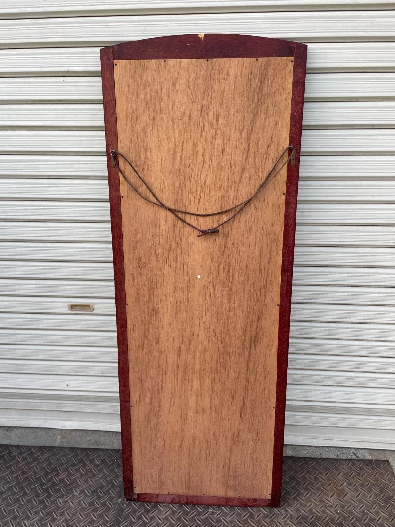 ★状態〇★ 昭和 レトロ 家具 日本板硝子 ハイミラー メタルバック 高級 鏡