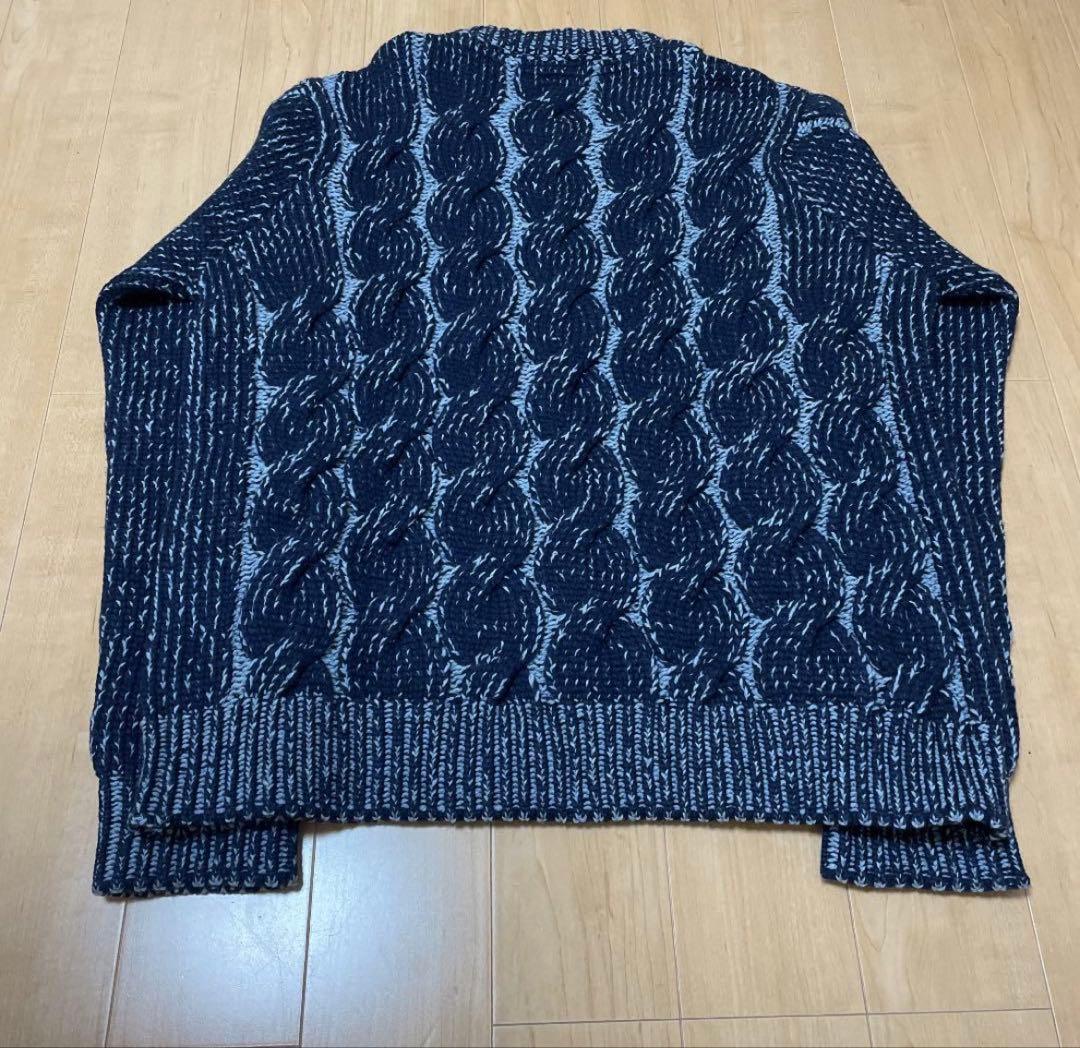 希少　MARNI ケーブルニット　20aw ブルー 定価10万超