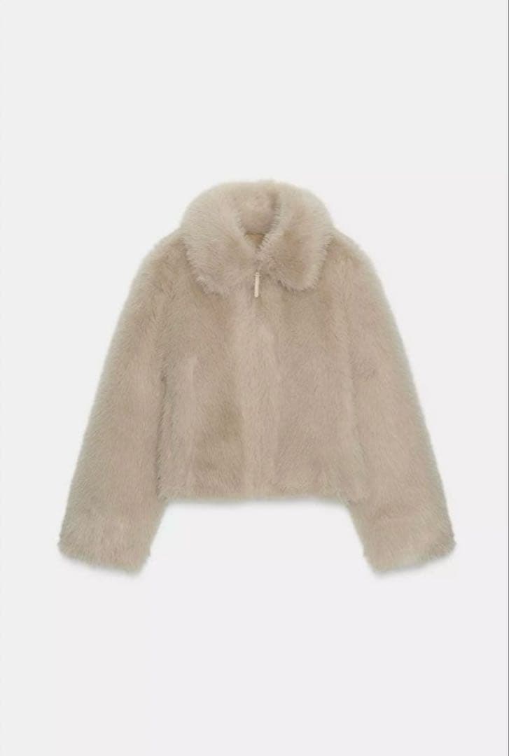 zara ダブルフェイスフェイクファージャケット　S