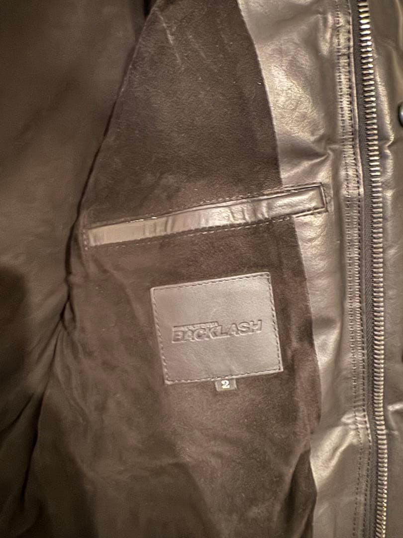 BACKLASH LINE バックラッシュ ライン レザーダウンベスト