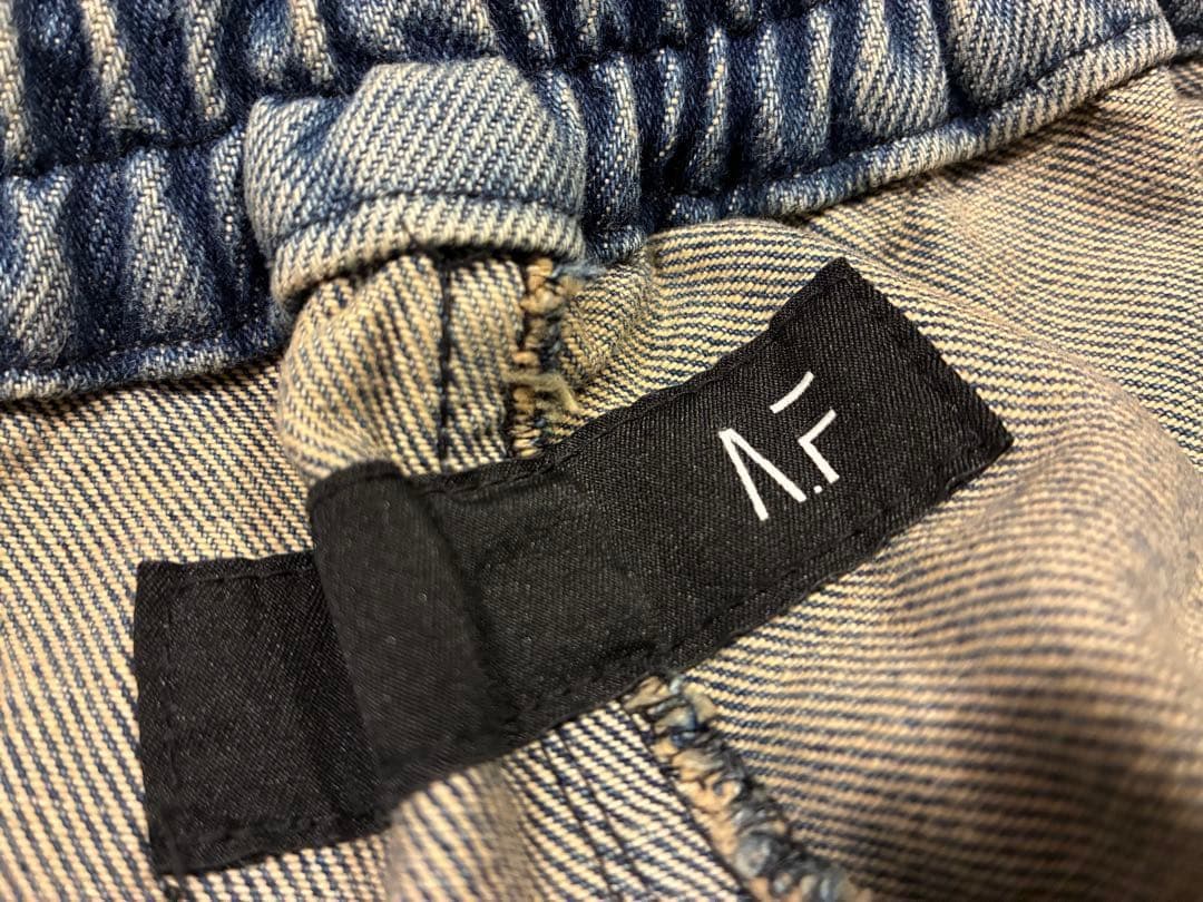 A.F ARTEFACT ヴィンテージデニムサルエルショーツ