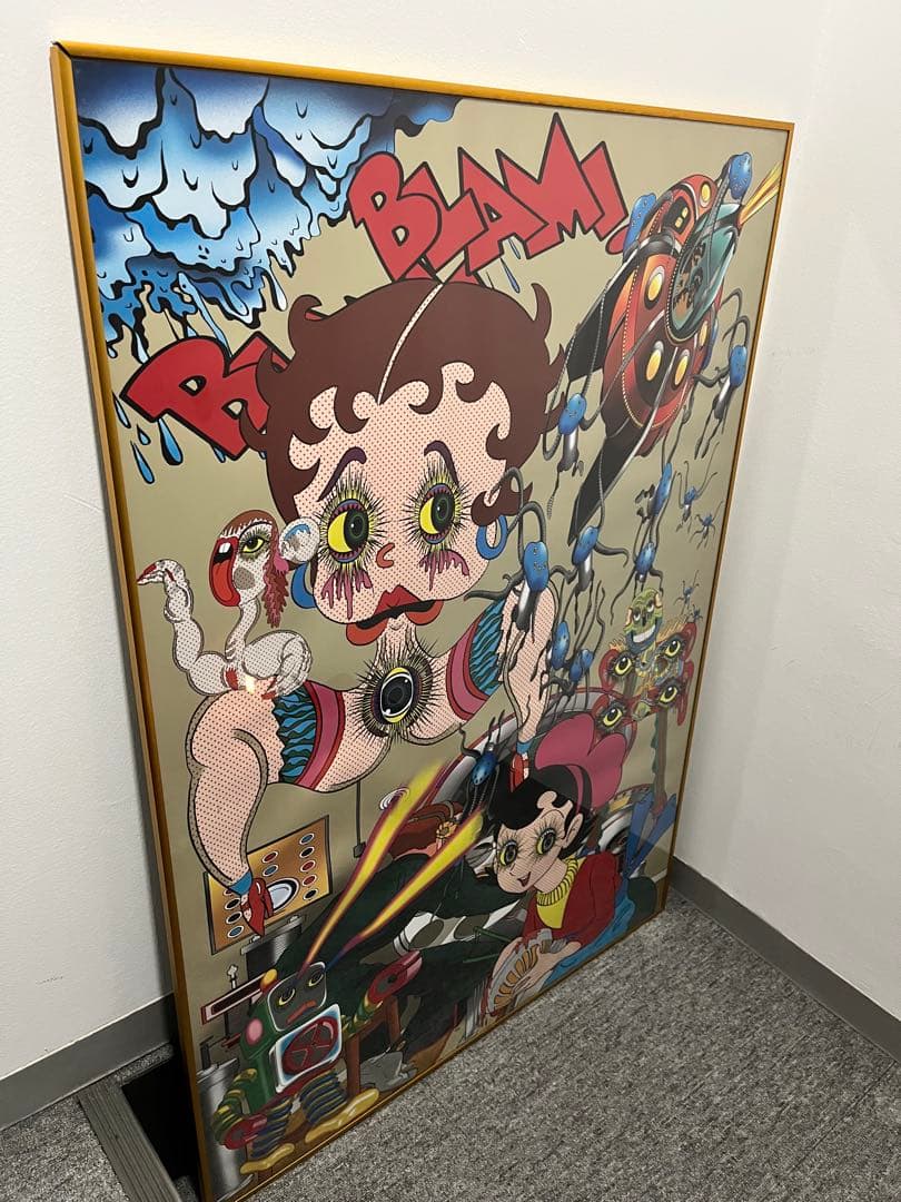 田名網敬一 + 赤塚不二夫 コラボ ポスター B1 額装済 ポップ アート