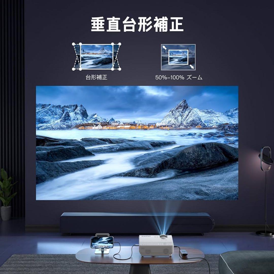 XuanPad プロジェクター 小型 10000L 1080PフルHD対応 ホー
