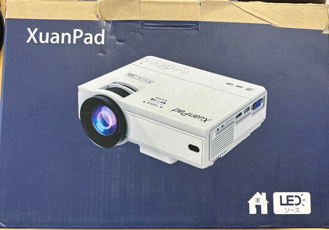 XuanPad プロジェクター 小型 10000L 1080PフルHD対応 ホー