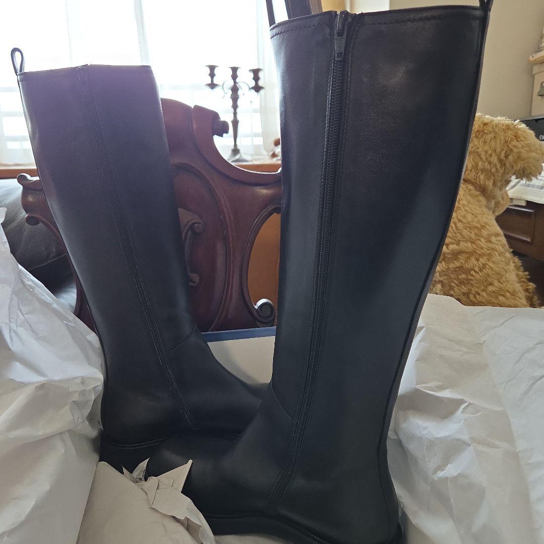 新品 NAPOLEONI ブラック ロングブーツ 38