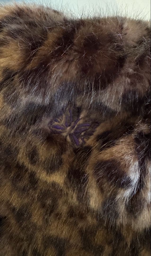 Needles レオパード　ファーハット　バケットハット　Lサイズ