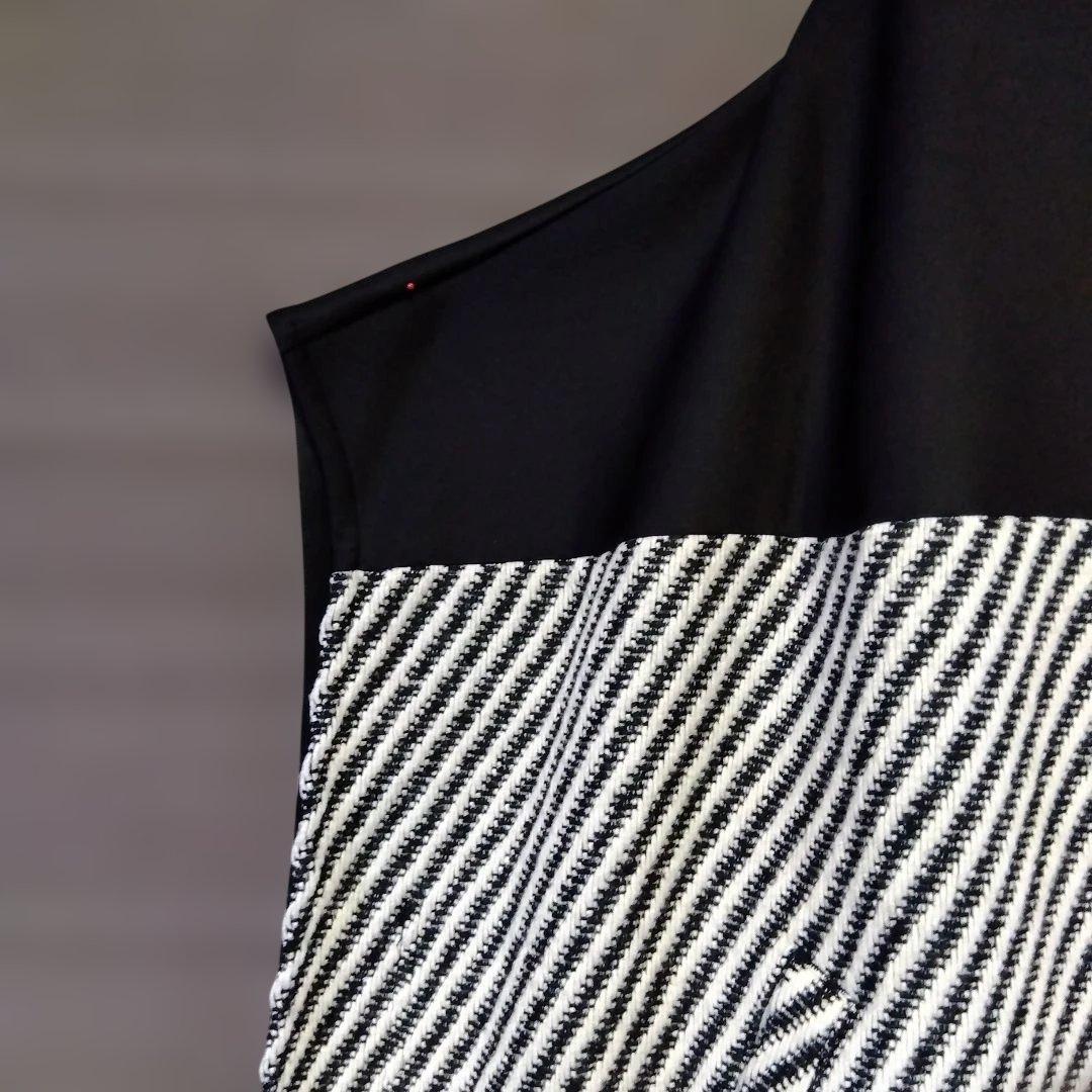 ❋もゆる❋センソユニコ❋ツィード切り替えビッグシルエットワンピース