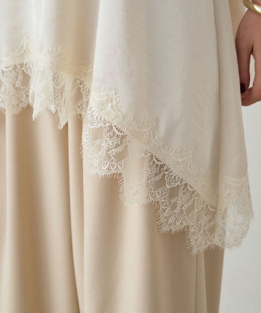 【新品未使用】LOUNGEDRESS レースキャミ アイボリー