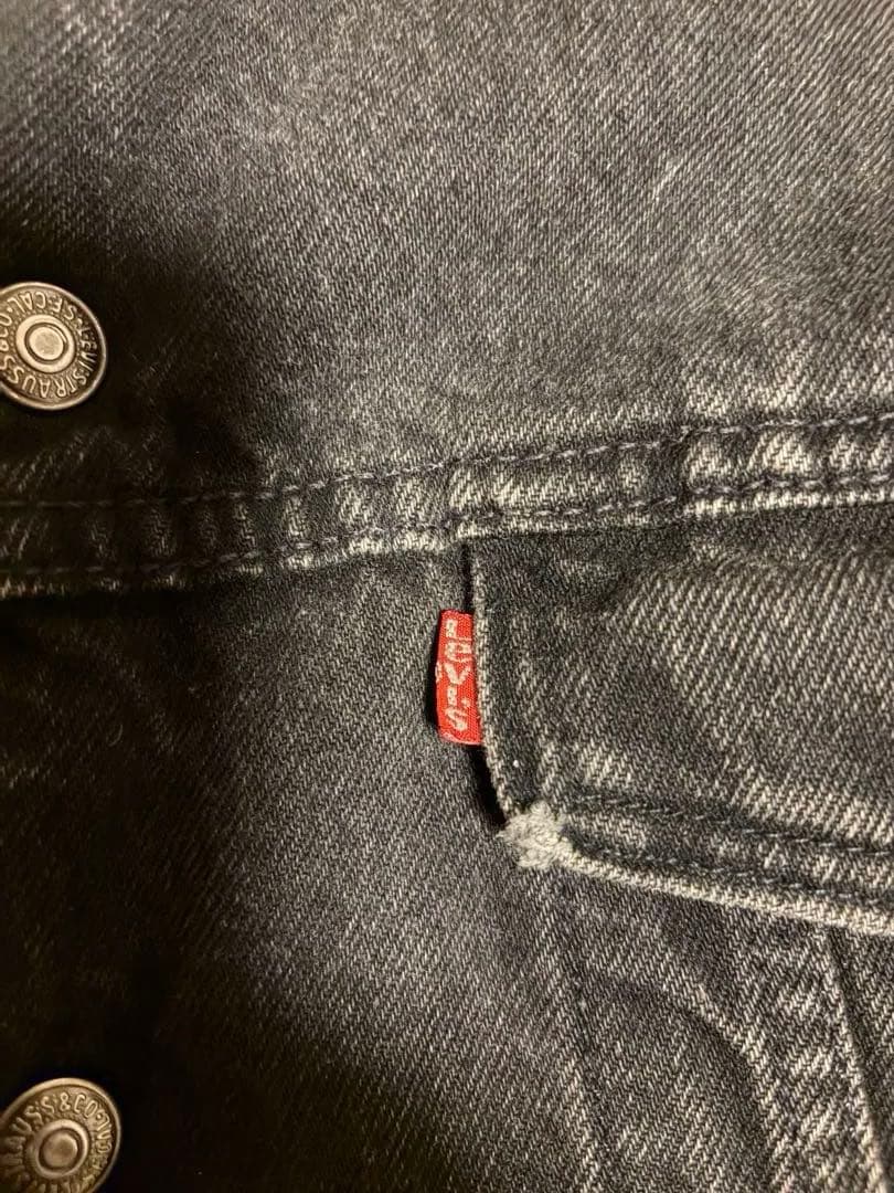 Levi's ボア ブラックデニムジャケット ヴィンテージ M 90s