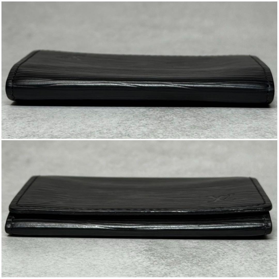 美品 ルイヴィトン エピ ノワール アンヴェロップカルトドゥヴィジット 名刺入れ