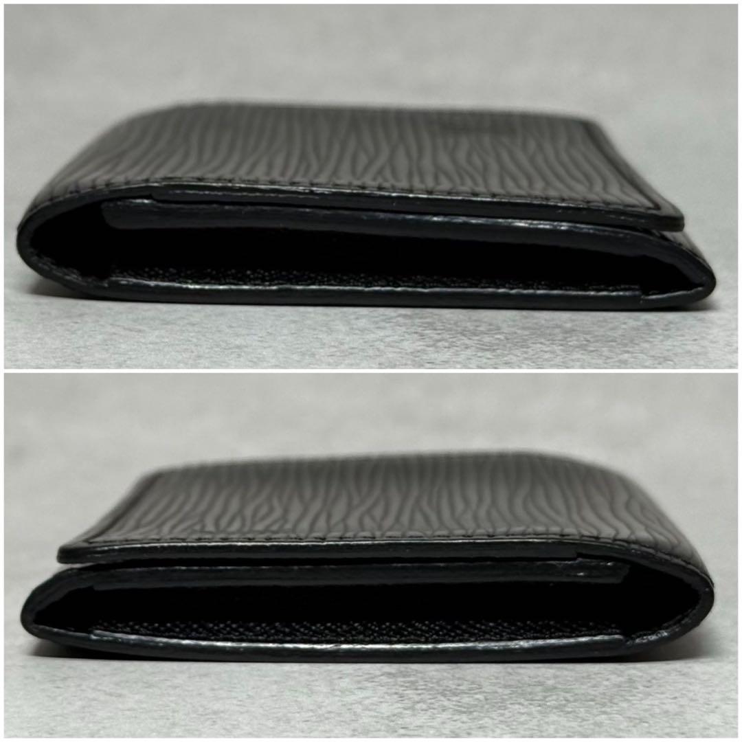 美品 ルイヴィトン エピ ノワール アンヴェロップカルトドゥヴィジット 名刺入れ