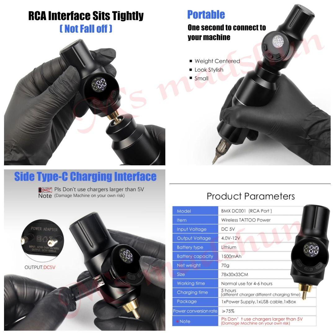 NEW タトゥー ワイヤレス パワーサプライ タトゥーマシン アートメイク 電源