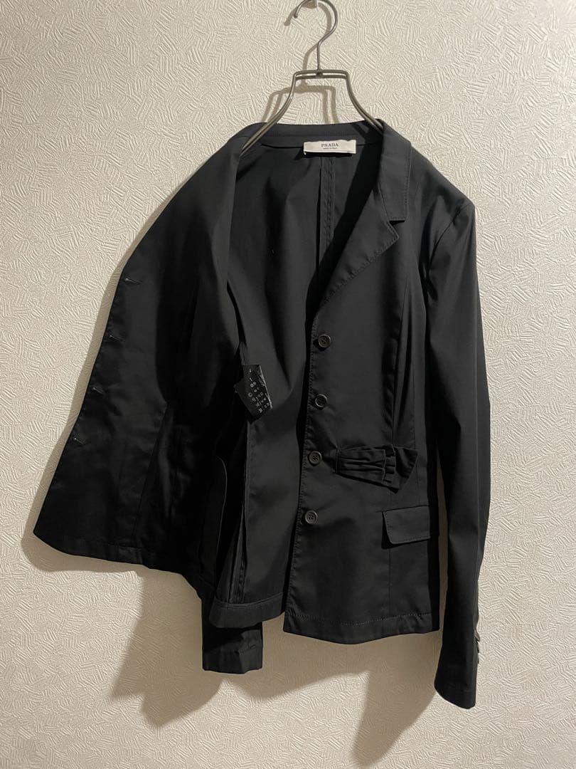 イタリア製 PRADA リボン テーラード ジャケット / プラダ