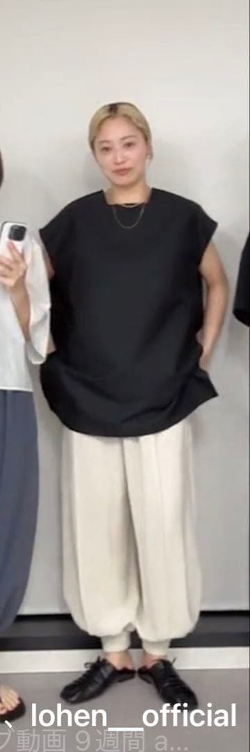 【新品】LOHEN ダブルクロス バルーンパンツ36