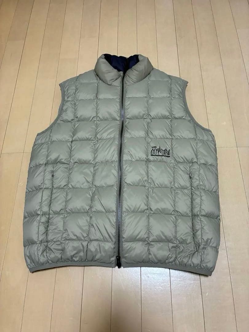 Manhattan Portage × TAION リバーシブルダウンベスト　Ｍ