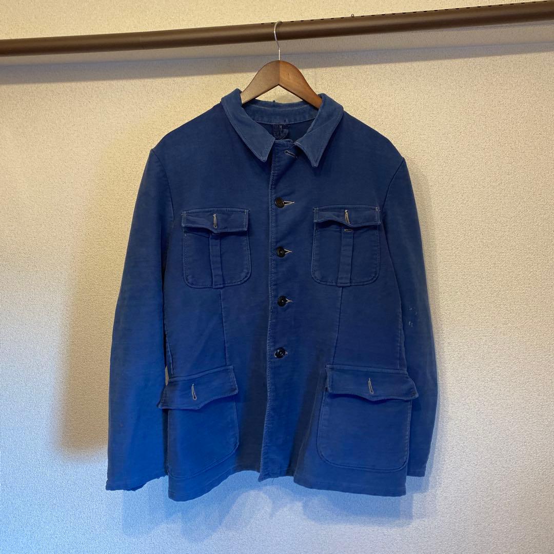 40's 〜50's Euro vintage モールスキン 4ポケット L程