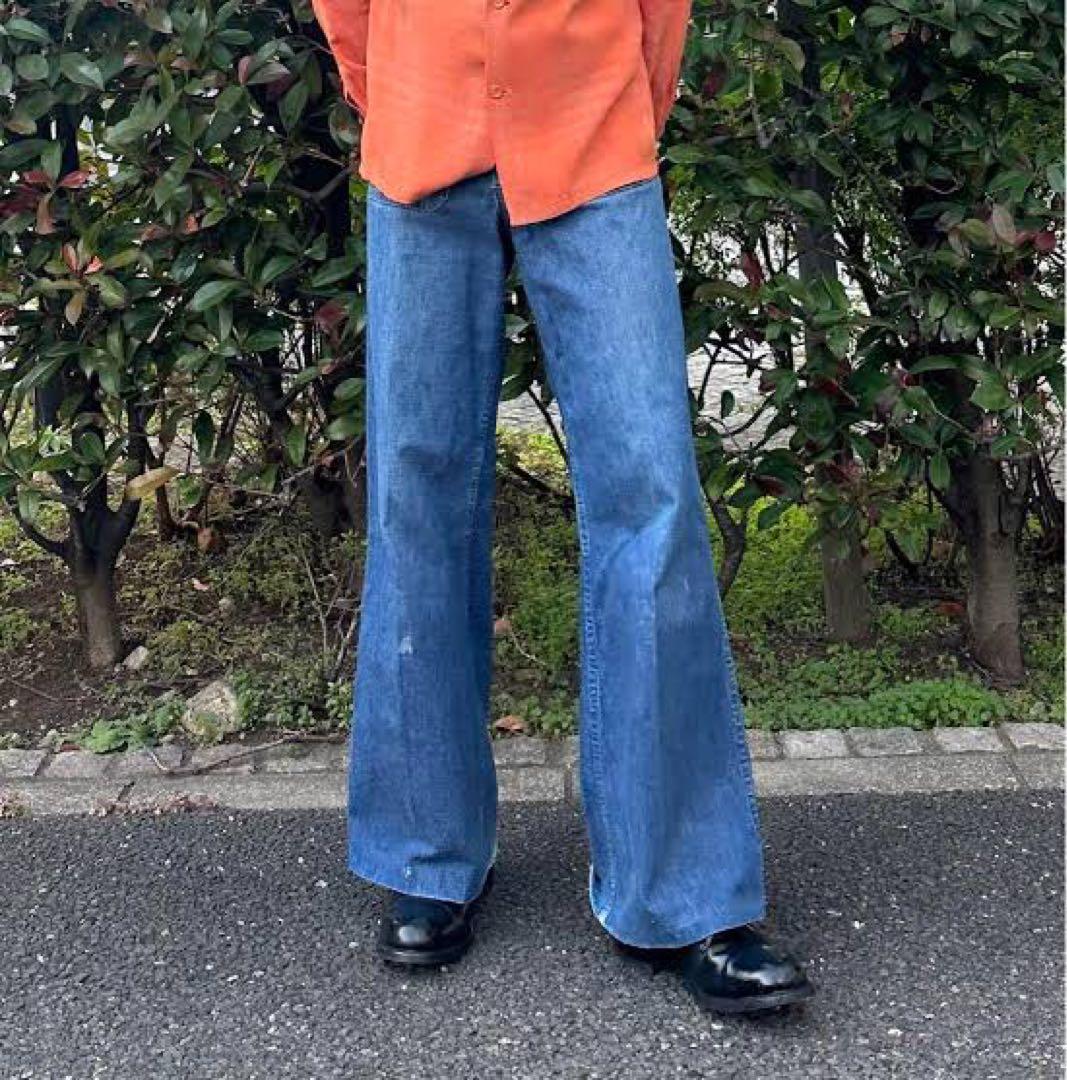 50s - 60s U.S NAVY セーラーパンツ W31相当 フレアデニム