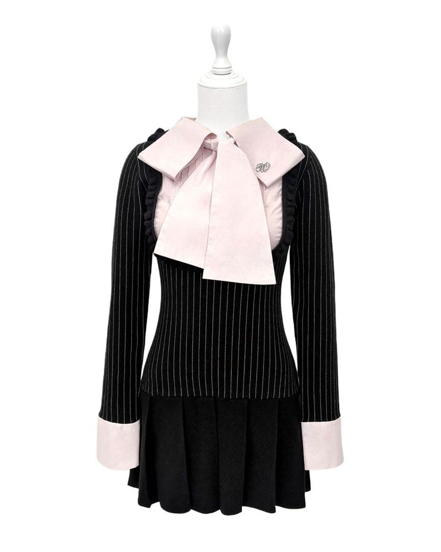 ℋ*様 HONEY MEW リボンブラウスドッキングワンピース