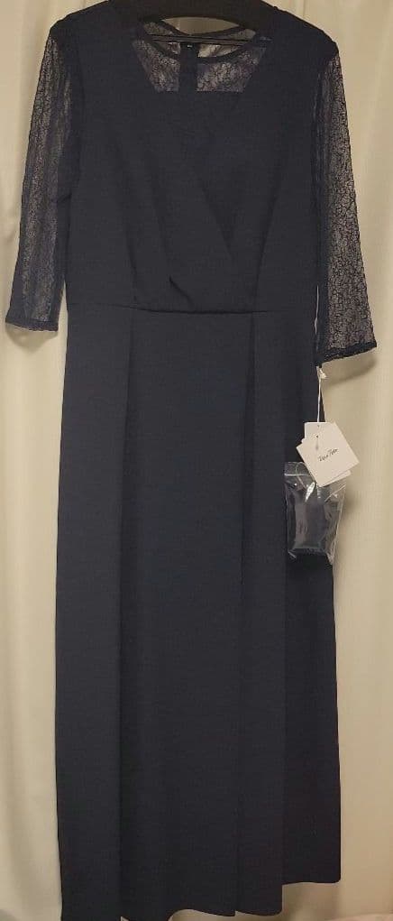 新品　Rire Fete リルフェテ　レースレイヤードパンツドレス　ヤマダヤ