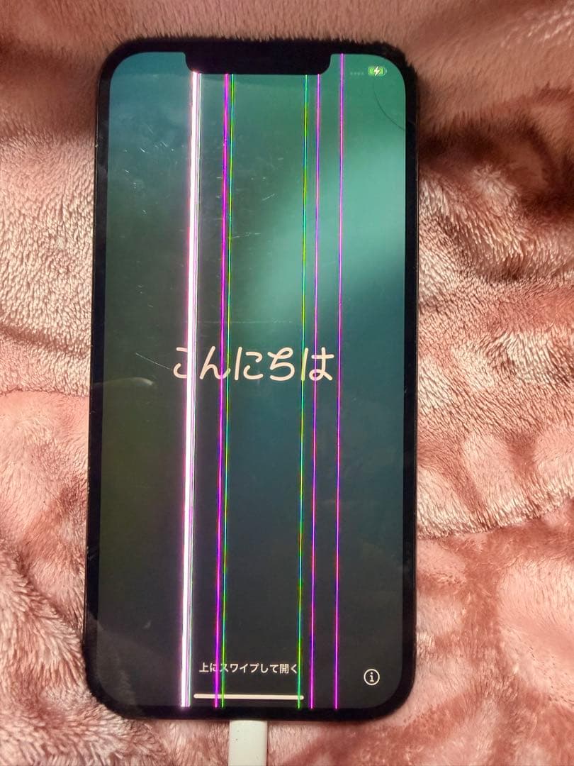 iPhone12 Pro Max 画面縦線有り　背面ひび割れ
