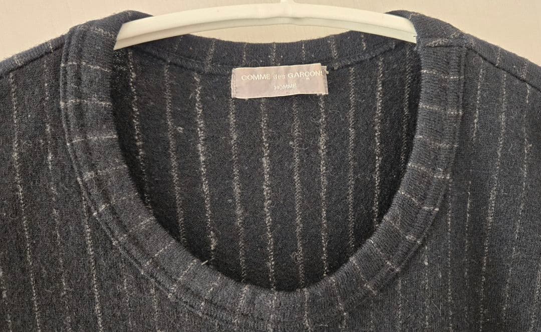 1999 COMME des GARÇONS HOMME ストライプ切返しニット