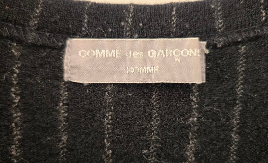 1999 COMME des GARÇONS HOMME ストライプ切返しニット