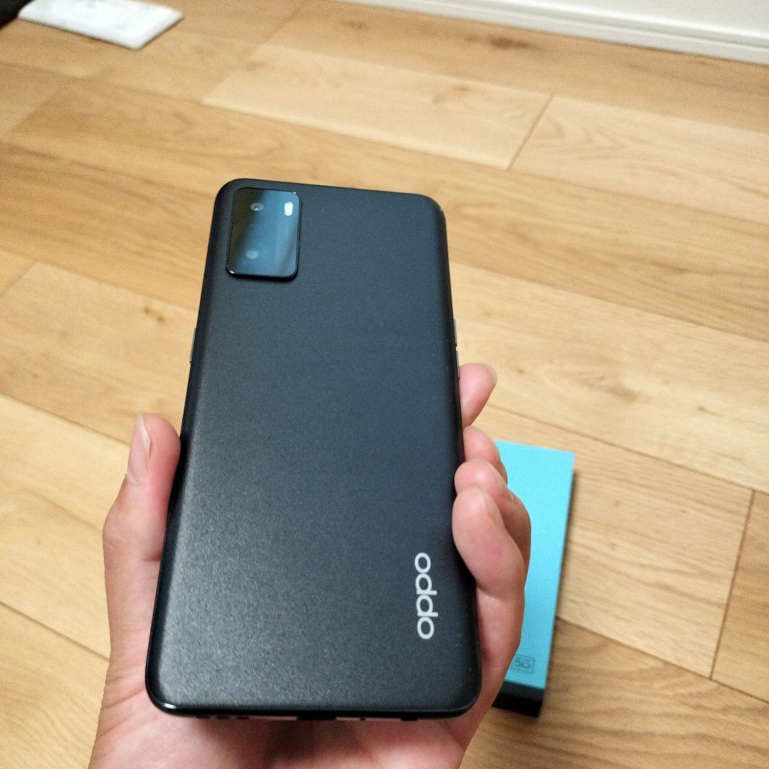 OPPO A55s 5G 本体 クリアケース付き